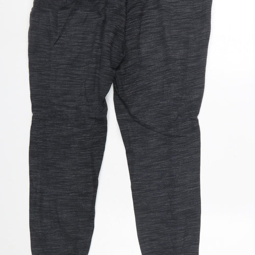Reebok Womens Black Jogger Sweatpants M Cotton Blend Fleece