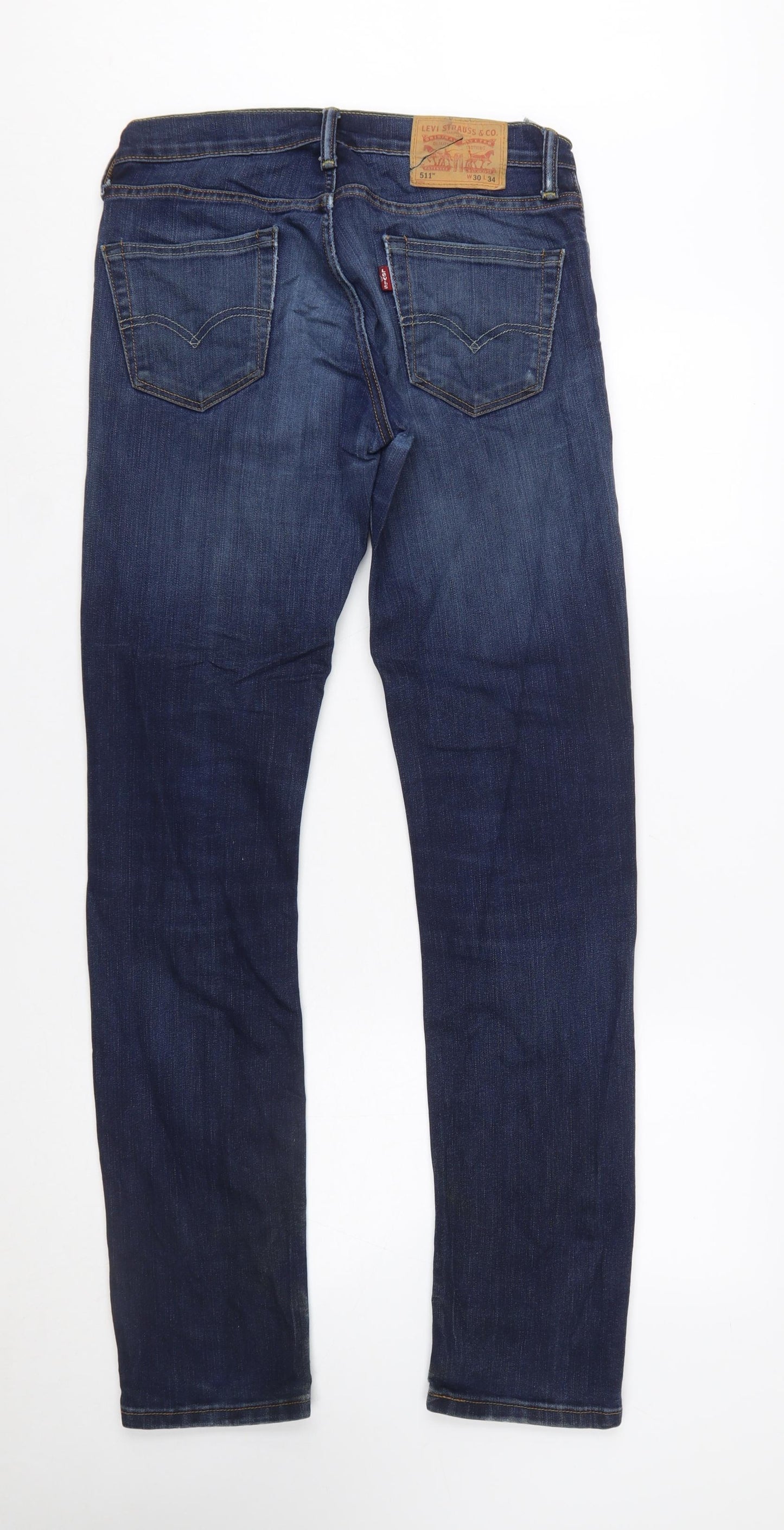 Levi’s 511 Men Blue Slim Straight Denim Jeans W30 L34