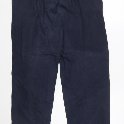 Nike Men’s Blue Fleece Joggers L 36in Elastic Waist Casual Trousers