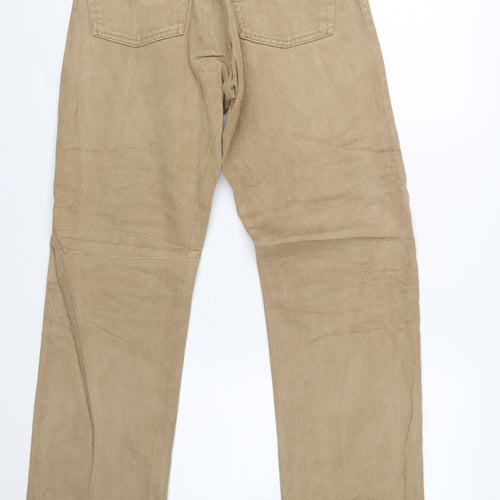 Armani Jeans Men’s Beige Straight Leg 31in Regular Fit Cotton Jeans