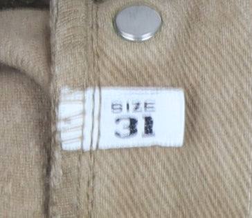 Armani Jeans Men’s Beige Straight Leg 31in Regular Fit Cotton Jeans