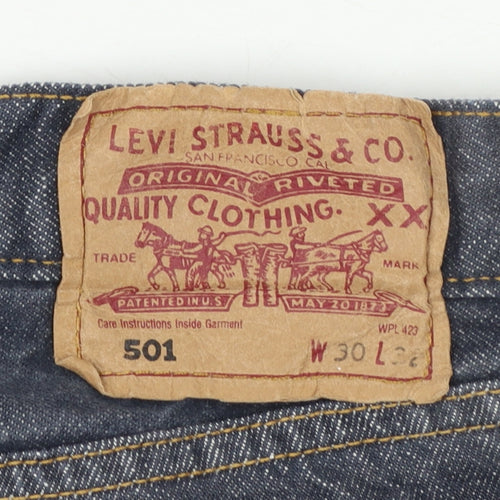 Levi’s 501 Men’s Blue Straight Denim Jeans W30 L32 Classic Fit