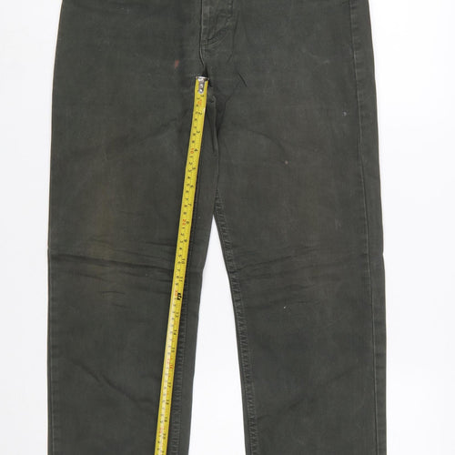 Lee Men's Green Chicago Straight Fit Jeans 29x32 Cotton Denim