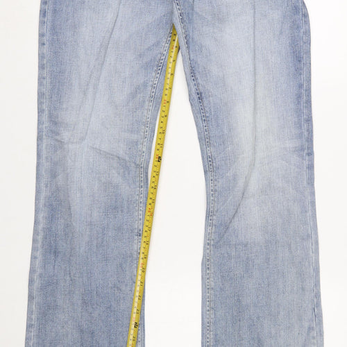 Wrangler Retro Slim Boot Light Blue Men's Jeans 30x34 Denim Classic