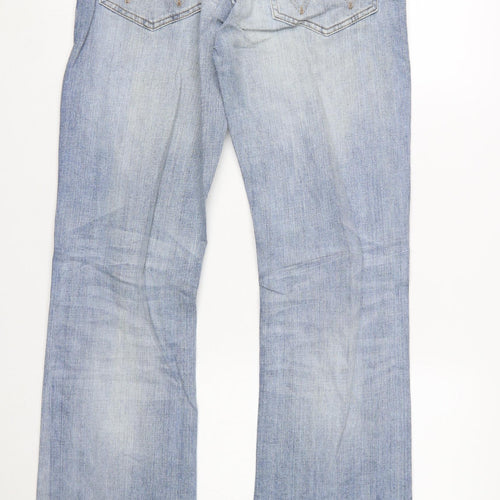 Wrangler Retro Slim Boot Light Blue Men's Jeans 30x34 Denim Classic