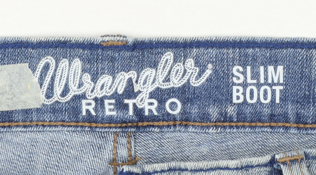 Wrangler Retro Slim Boot Light Blue Men's Jeans 30x34 Denim Classic