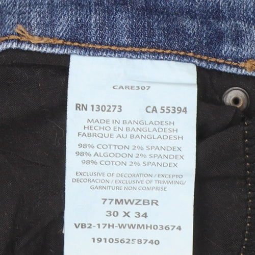 Wrangler Retro Slim Boot Light Blue Men's Jeans 30x34 Denim Classic
