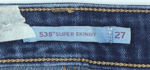 Levi's Women's Blue 535 Super Skinny Denim Jeans Size 27