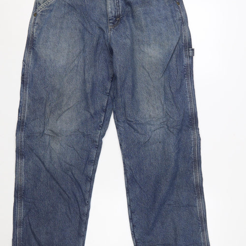 Wrangler Men's Blue Straight Denim Jeans 30x32 Regular Fit