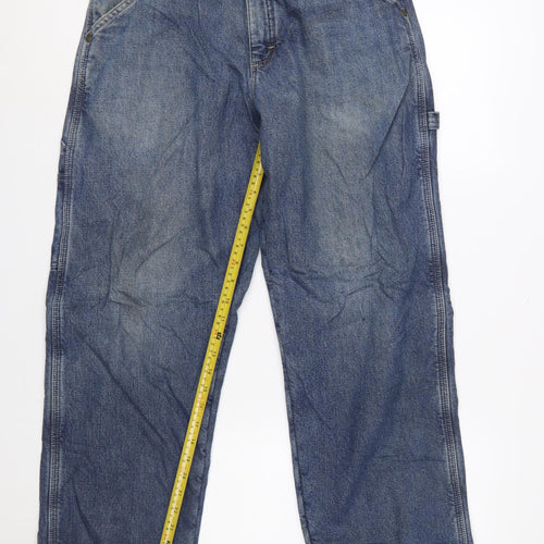 Wrangler Men's Blue Straight Denim Jeans 30x32 Regular Fit