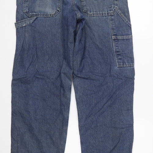 Wrangler Men's Blue Straight Denim Jeans 30x32 Regular Fit