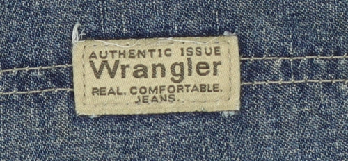 Wrangler Men's Blue Straight Denim Jeans 30x32 Regular Fit