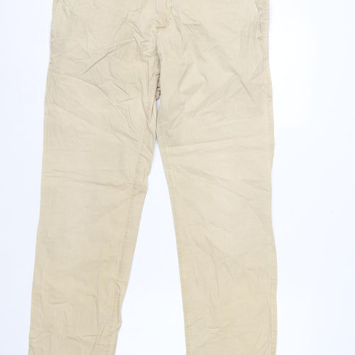 Stone Island Men's Beige Chino Trousers Slim Fit W33 L34
