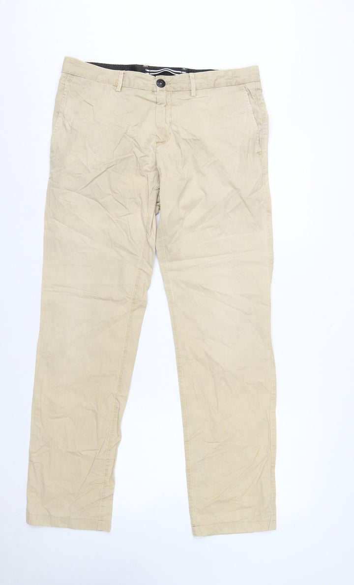 Stone Island Men's Beige Chino Trousers Slim Fit W33 L34