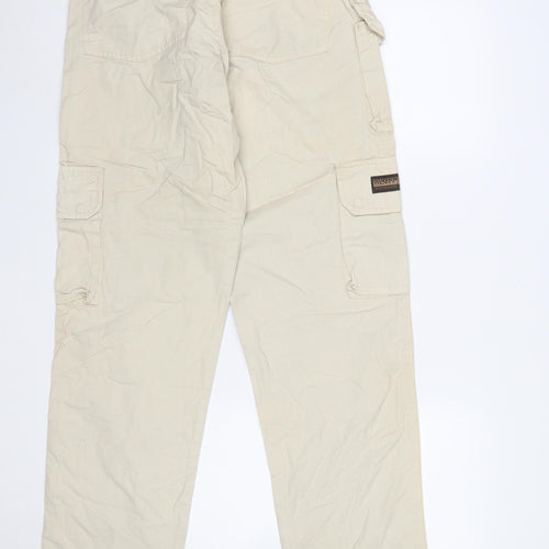 Heavy Jeans Men’s Beige Cargo Trousers Outdoor Style M Regular Fit