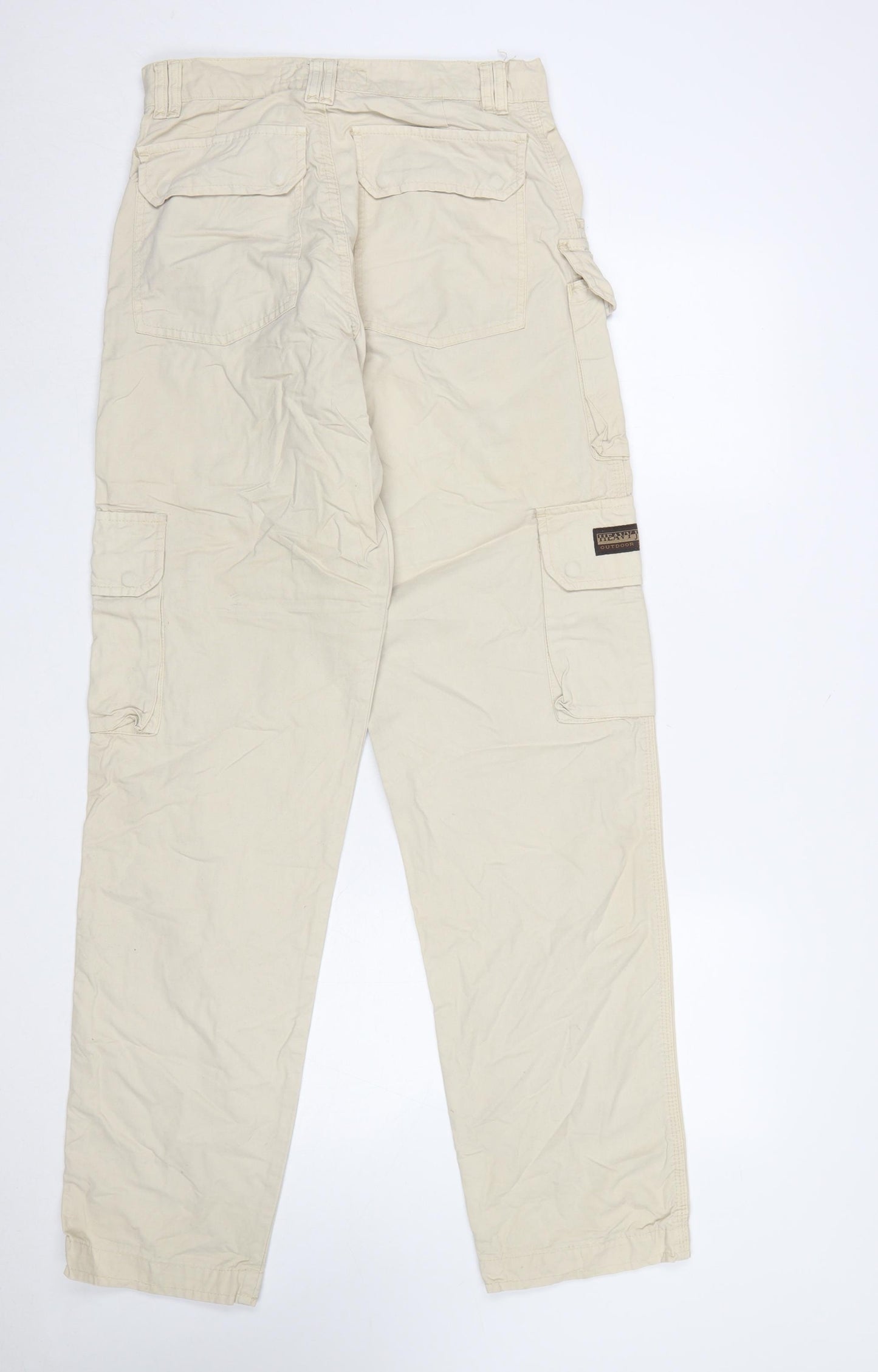 Heavy Jeans Men’s Beige Cargo Trousers Outdoor Style M Regular Fit