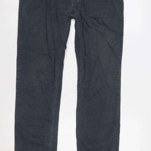 Hugo Boss Men's Blue Slim Fit Chino Trousers Size 31/32