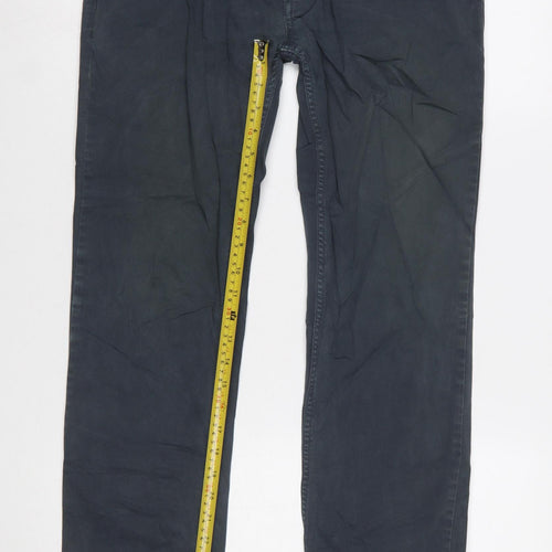 Hugo Boss Men's Blue Slim Fit Chino Trousers Size 31/32