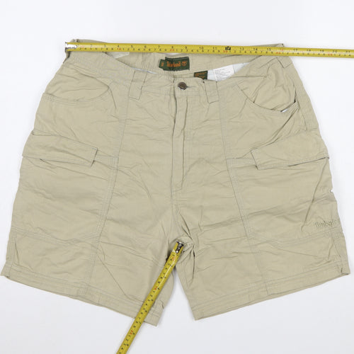Timberland Men's Beige 36 Cargo Shorts Cotton Nylon Outdoor