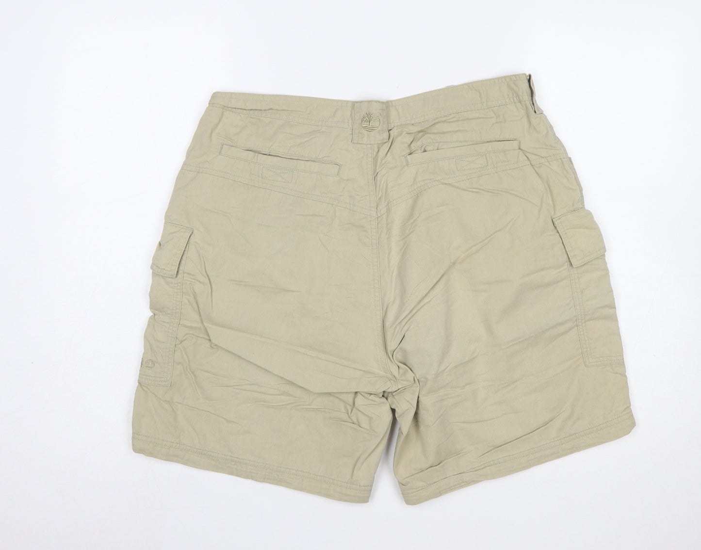 Timberland Men's Beige 36 Cargo Shorts Cotton Nylon Outdoor