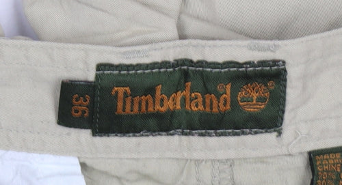 Timberland Men's Beige 36 Cargo Shorts Cotton Nylon Outdoor