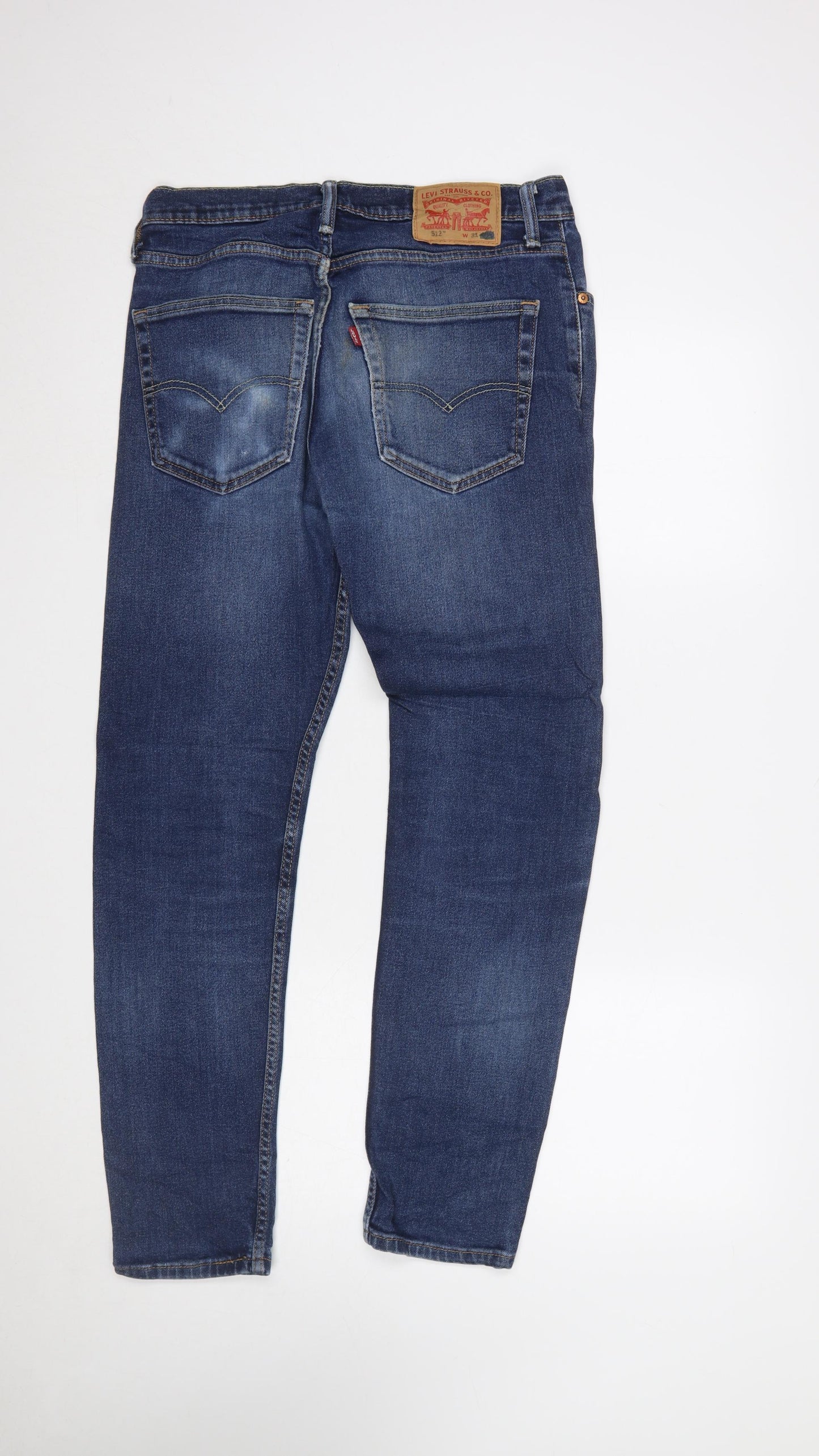 Levi’s 512 Men’s Blue 31x32 Straight Leg Stretch Denim Jeans