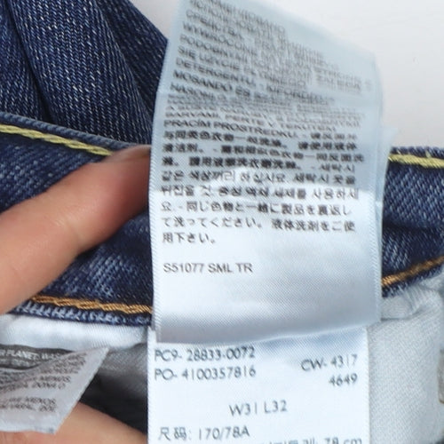 Levi’s 512 Men’s Blue 31x32 Straight Leg Stretch Denim Jeans