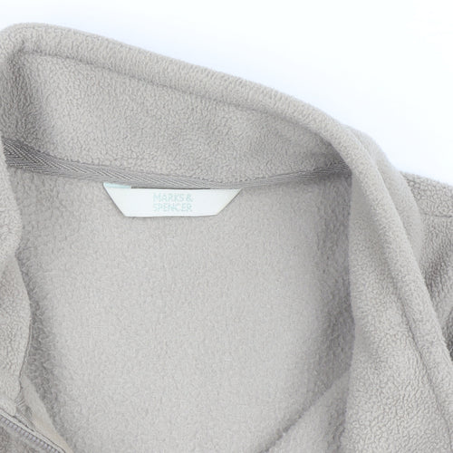 Marks & Spencer Men's Beige Fleece Full Zip Vest Size L