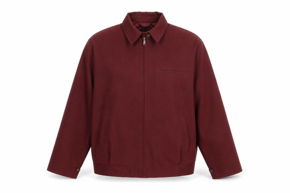 Front view of Zara Women Burgundy Single-Breasted Suit Jacket S