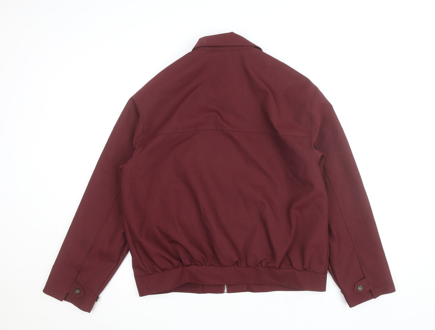 Zara Women Burgundy Single-Breasted Suit Jacket S