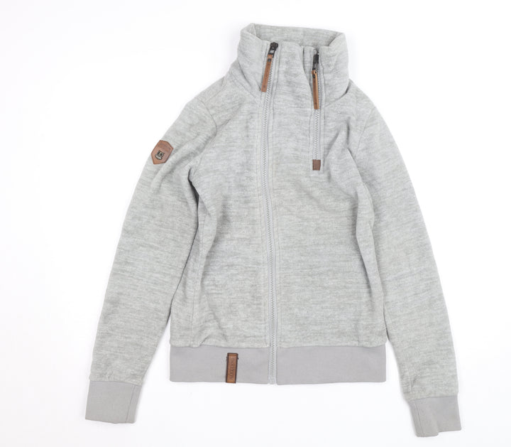 Naketano Men’s Grey Full Zip Fleece Jumper Small