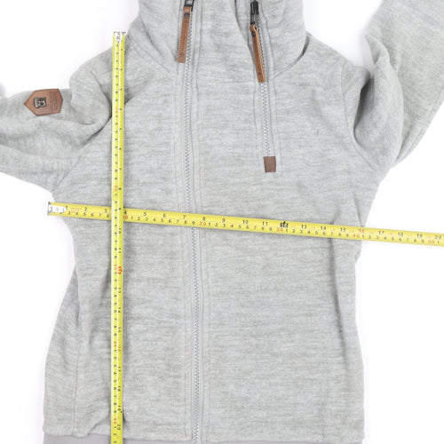 Naketano Men’s Grey Full Zip Fleece Jumper Small