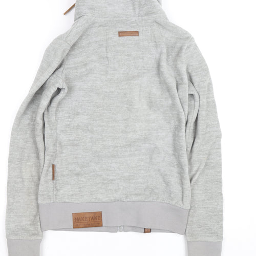 Naketano Men’s Grey Full Zip Fleece Jumper Small