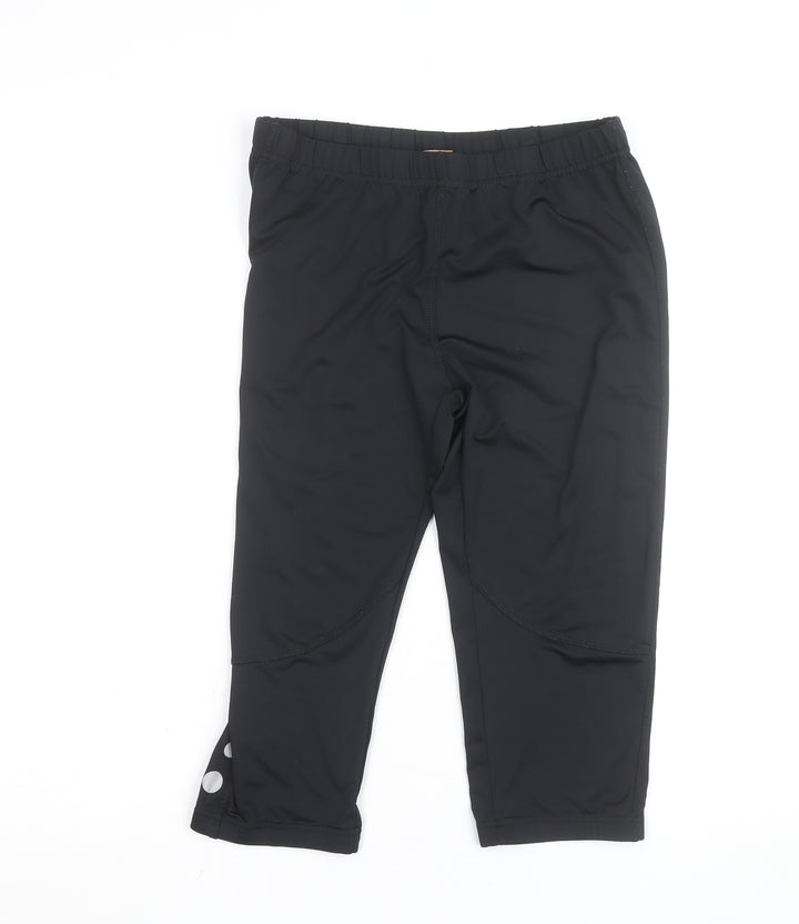 Crivit Women's Black Capri Activewear Trousers Size 14 Quick Dry
