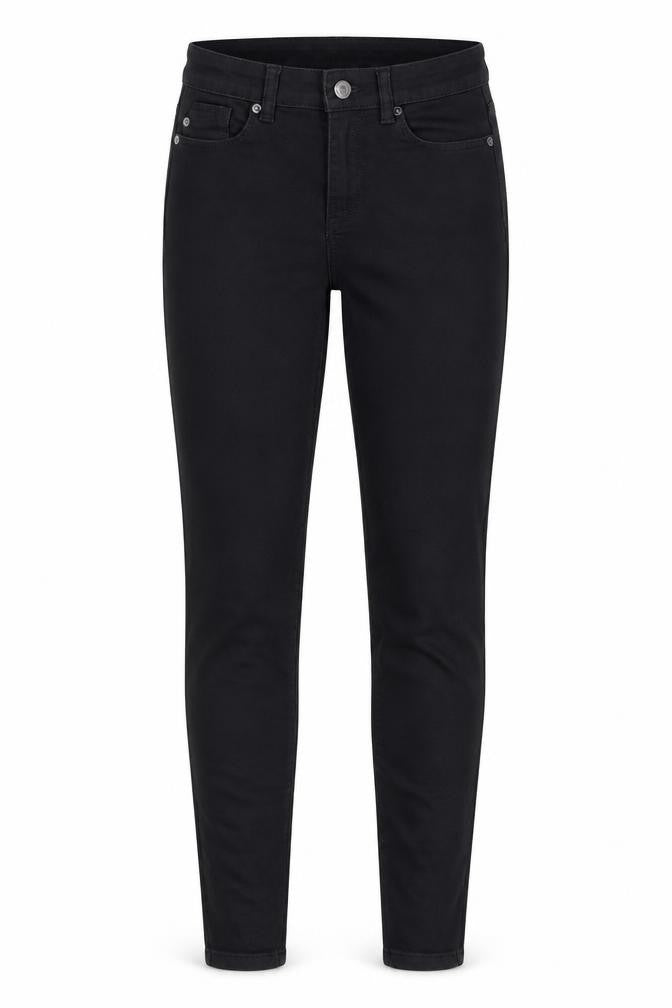 Denim & Co. Women's Black Skinny Jeans Size 8 Mid Rise Stretch Denim