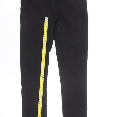 Denim & Co. Women's Black Skinny Jeans Size 8 Mid Rise Stretch Denim