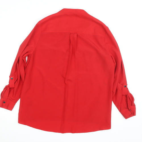 Star by Julien Macdonald Red Women's Size 12 Tunic Blouse