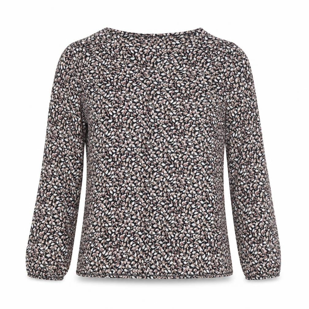 Front view of Soyaconcept Women's Multicoloured Floral Long Sleeve Blouse XS