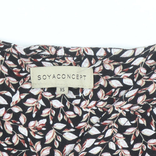 Soyaconcept Women's Multicoloured Floral Long Sleeve Blouse XS