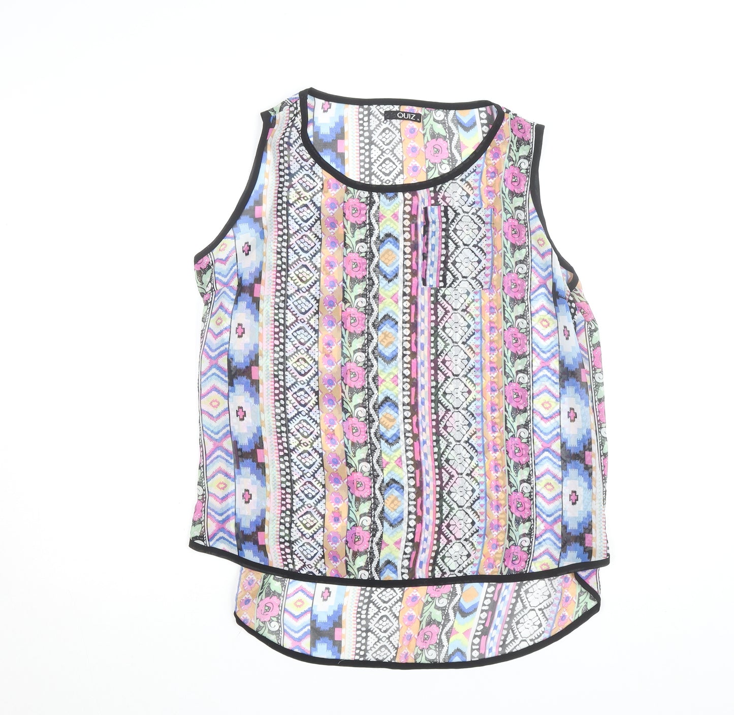Quiz Womens Multicoloured Bohemian XL Sleeveless Camisole Top