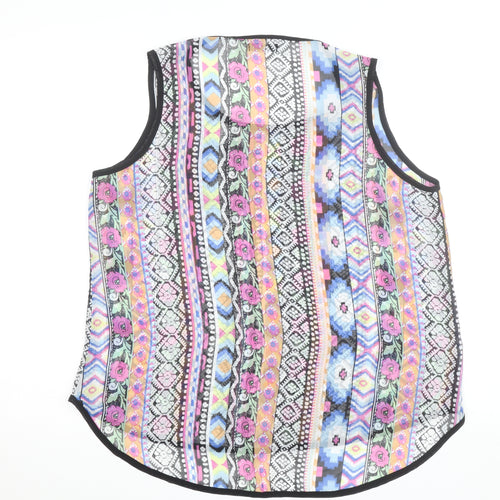 Quiz Womens Multicoloured Bohemian XL Sleeveless Camisole Top