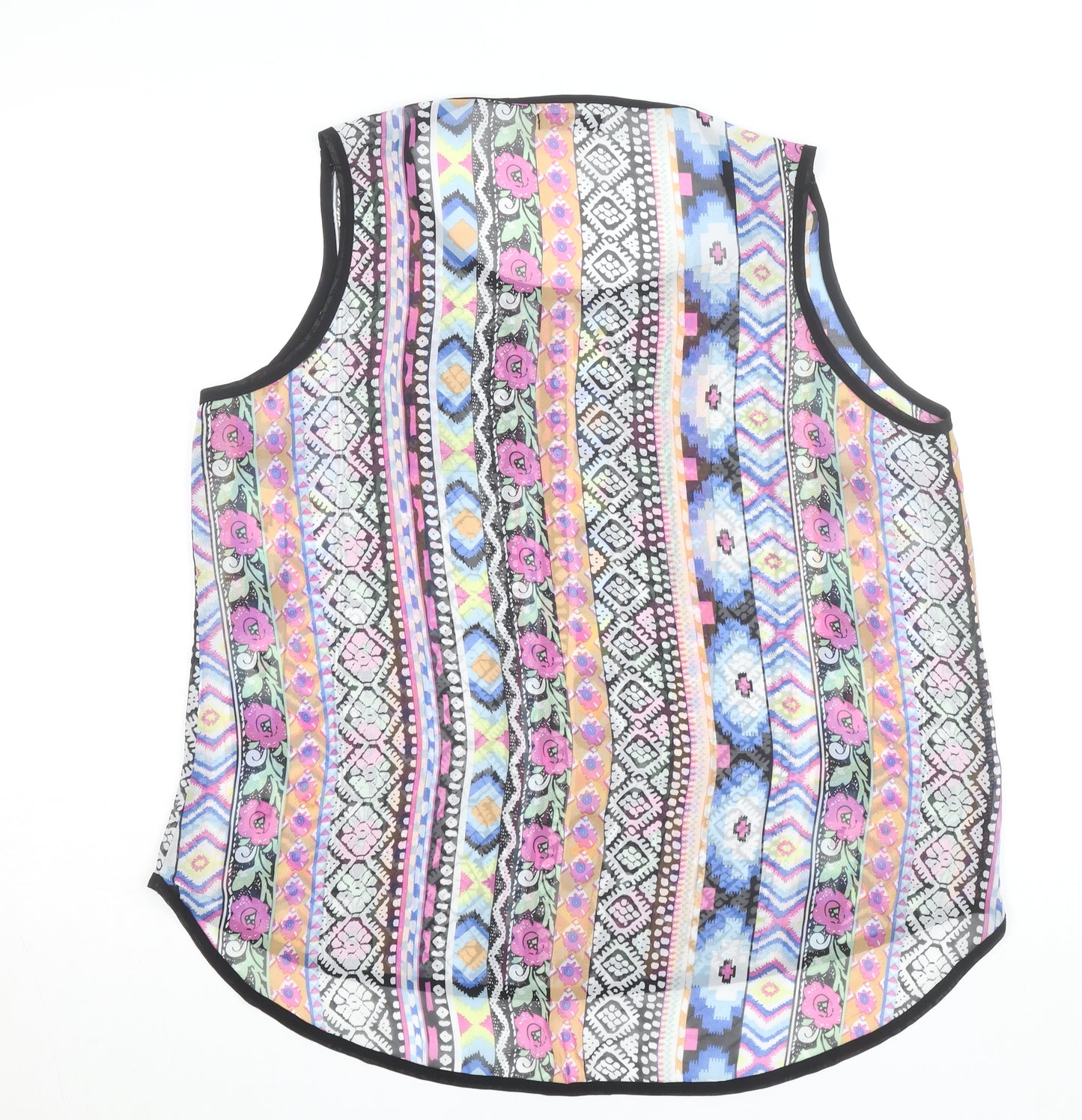 Quiz Womens Multicoloured Bohemian XL Sleeveless Camisole Top
