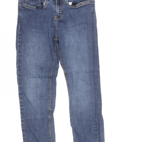 Dunnes Stores Women Blue Straight Jeans Size 10 Classic Fit Denim