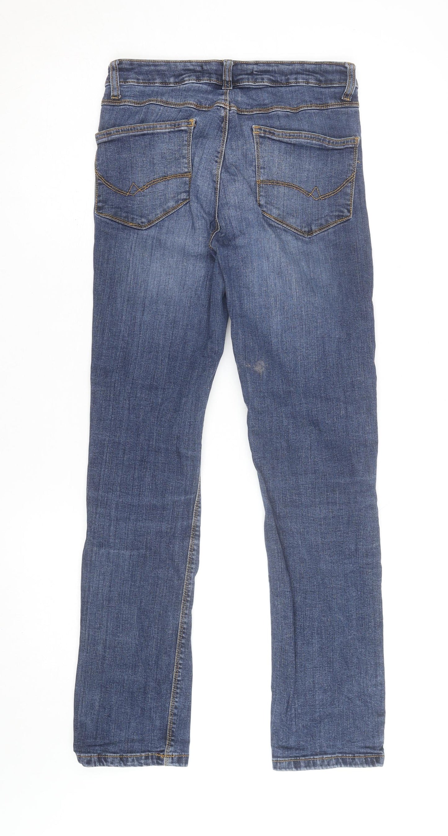 Dunnes Stores Women Blue Straight Jeans Size 10 Classic Fit Denim