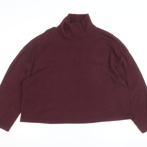 Dunnes Women’s Purple Roll Neck Long Sleeve Pullover Jumper L