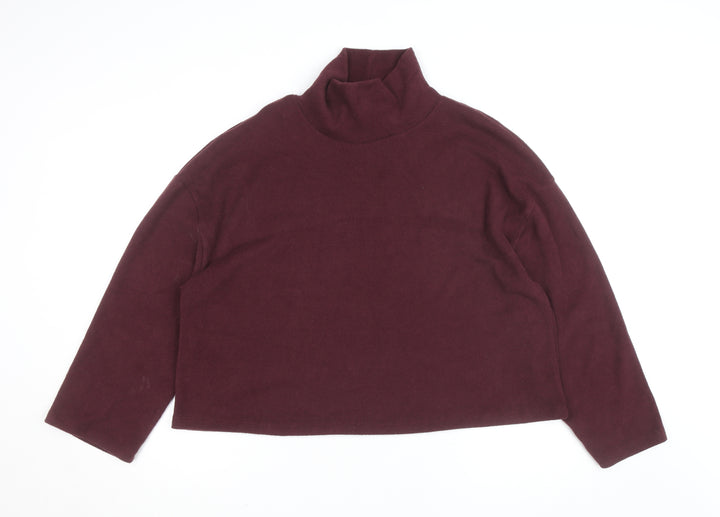 Dunnes Women’s Purple Roll Neck Long Sleeve Pullover Jumper L