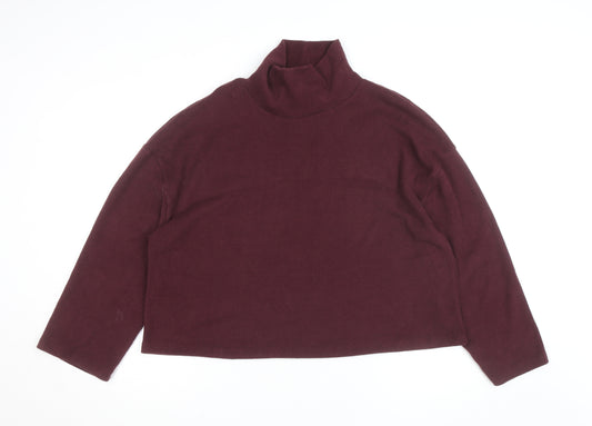 Dunnes Women’s Purple Roll Neck Long Sleeve Pullover Jumper L