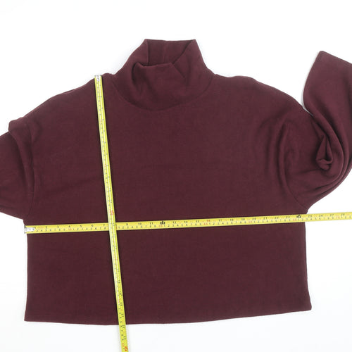 Dunnes Women’s Purple Roll Neck Long Sleeve Pullover Jumper L