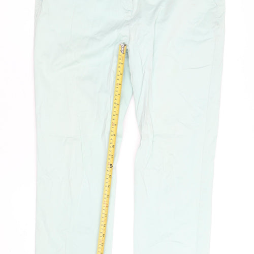 Marks and Spencer Women’s Green Straight Leg Trousers Size 14