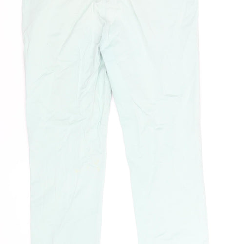 Marks and Spencer Women’s Green Straight Leg Trousers Size 14